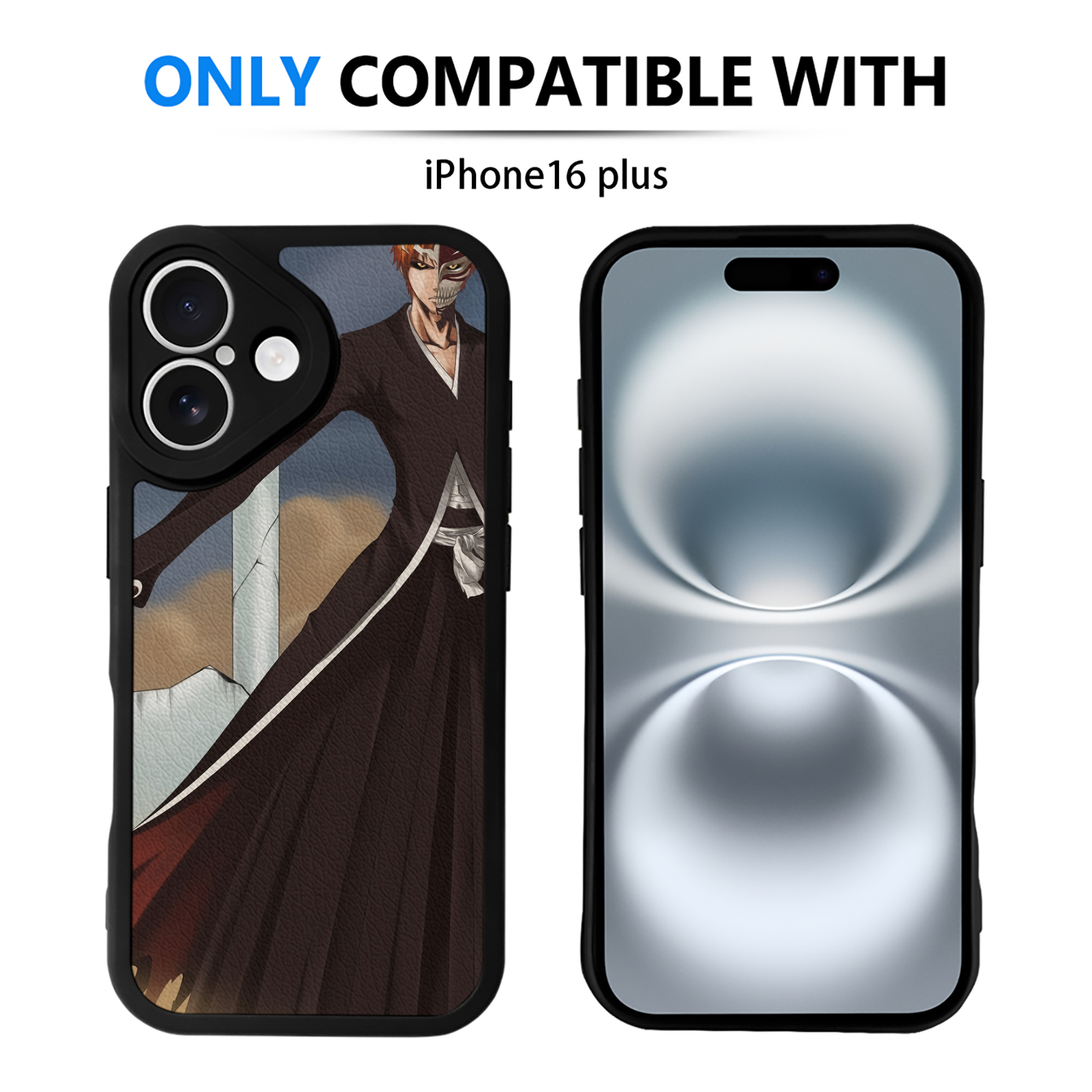 （画像用） ブリーチ BLEACH 【iPhone 16シリーズ対応】シリコンスマホケース（レザー調） 材質：シリコン